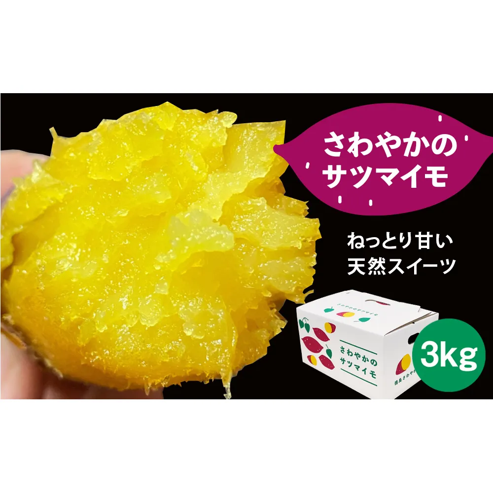 さわやかのサツマイモ　3kg　鳴門　サツマイモ　ねっとり　甘い　天ぷら　スイーツ　焼き芋　さつまいも