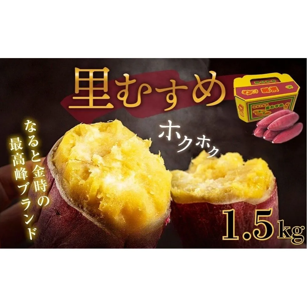 なると金時 里むすめ 1.5kg　鳴門金時　さつま芋　サツマイモ　ほくほく　お菓子　おかず　天ぷら　焼き芋 ギフト 贈り物 お土産  里娘