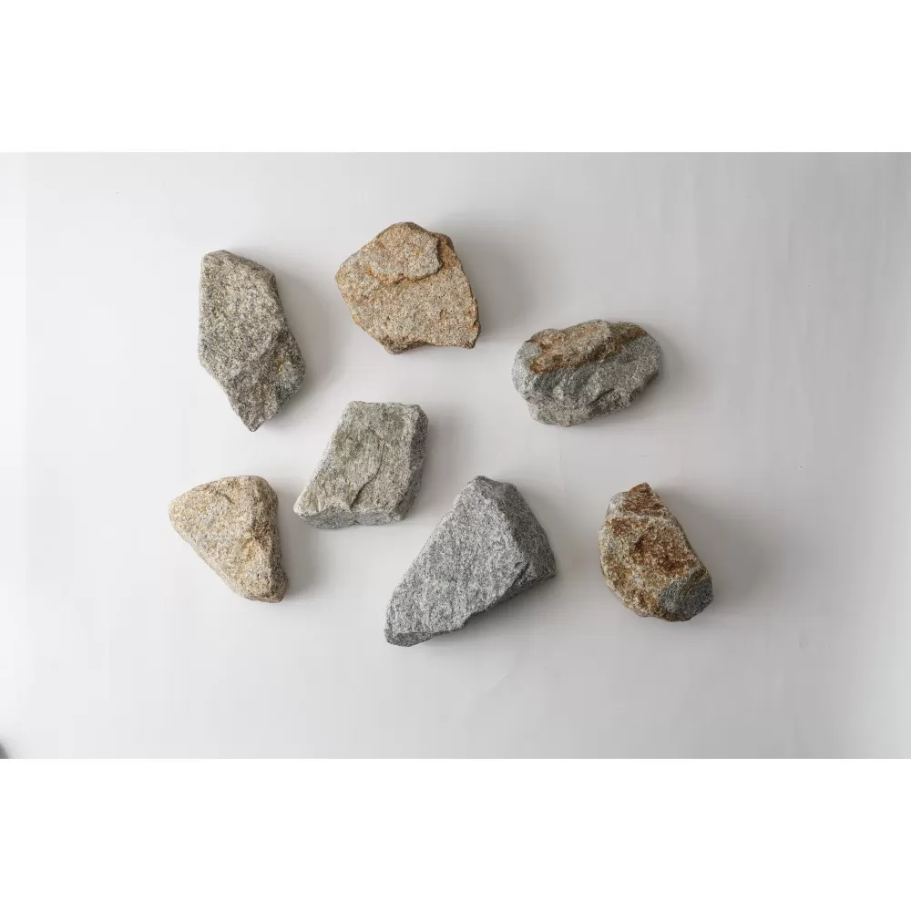 TAKIBISM x ISHINOMAKI 庵治石7個セット(加工なし) 焚火台 STONE QUEST ネジ式脚用