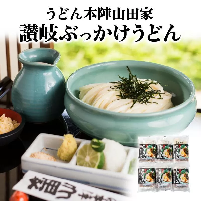 うどん本陣山田家 冷凍 讃岐ぶっかけうどん（6食入）