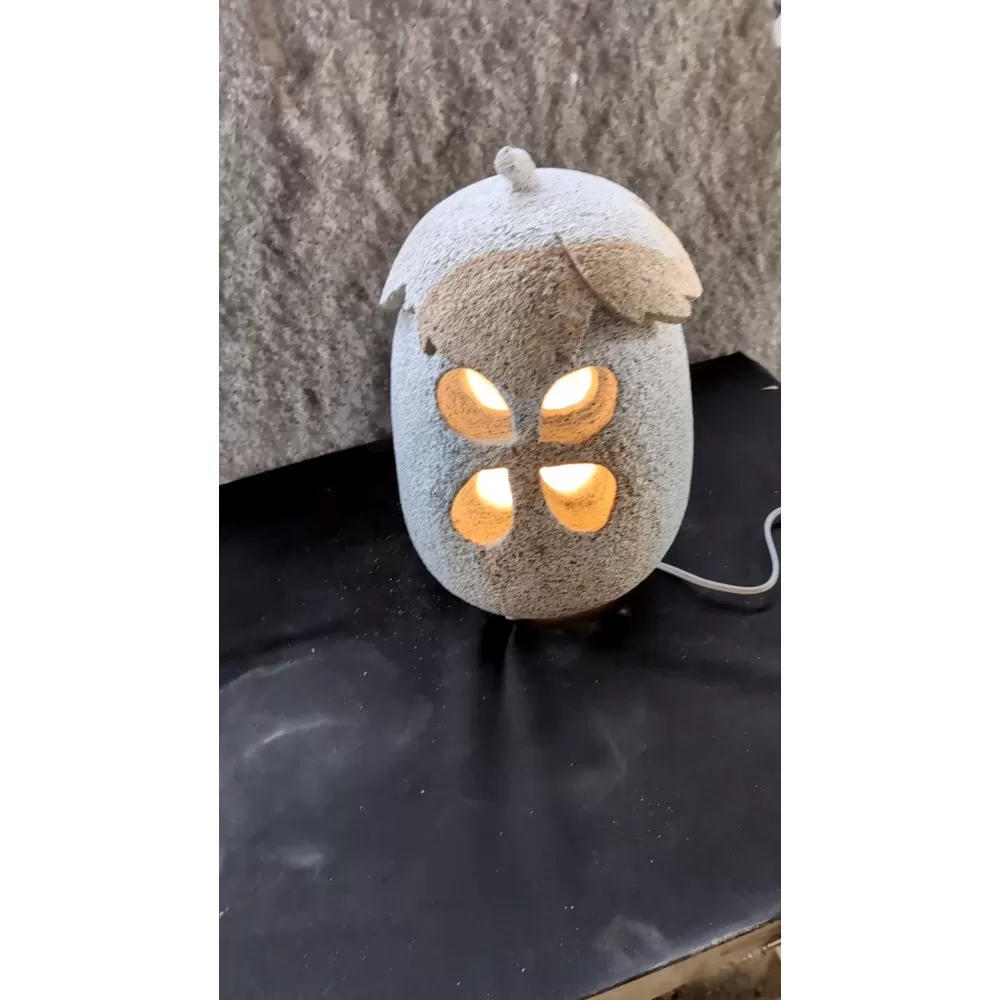 庵治石「石あかり」この実（たまご型）