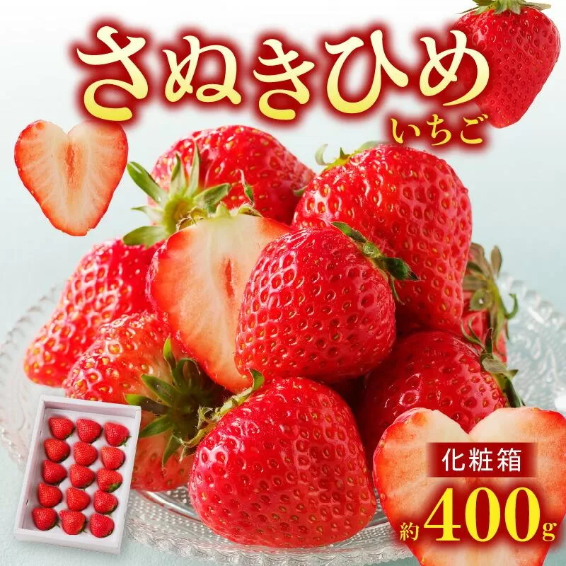 さぬきひめいちご化粧箱 約400g【2027-1月上旬~2027-4月下旬配送】