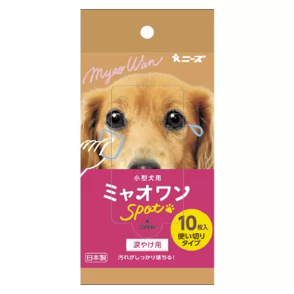 ペット用 涙やけ用 ウェットティッシュ 40個 ミャオワンSpot 小型犬用 ペット用品 涙やけ クリーナー 涙やけシート ペット 犬 猫 日用品 消耗品 生活用品 お手入れ ケア用品 ケア 香川 