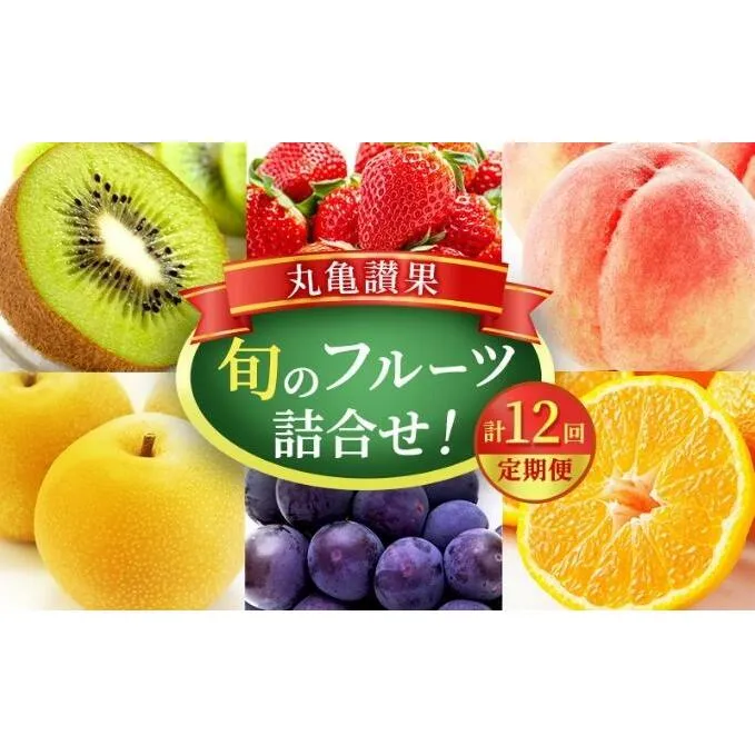 【丸亀讃果】【定期便 12ヶ月】 旬のフルーツ 丸亀讃果 セット 詰め合わせ 桃 梨 ぶどう マスカット キウイ 柿 みかん いちご せとか はっさく デコポン オレンジ 清見オレンジ 旬の果物 果物 くだもの 12回 1年 お楽しみ 香川 