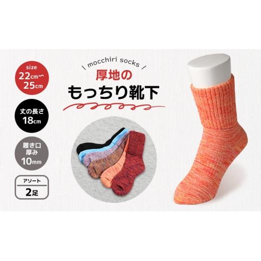 靴下 もっちり靴下 秋冬 2足 セット ソックス 厚手 あったかい もっちり 冬 冷え性 保温 アウトドア スポーツ 運動 婦人用 レディース オフィス ルームソックス おしゃれ ファッション カラー 香川県 丸亀市