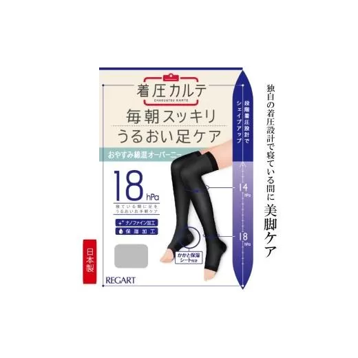 【メディックピエドシリーズ】おやすみ綿混オーバーニー Mサイズ グレー ソックス くつした 靴下 日用品 美容 着圧ソックス 生活用品 健康用品 健康グッズ スポーツ 旅行 トラベル