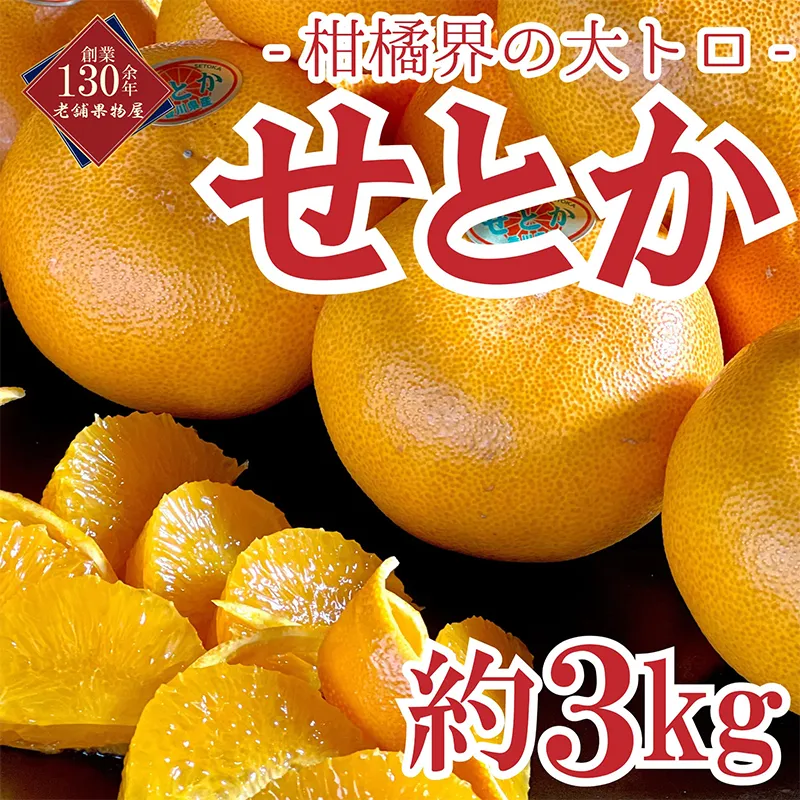 【2027年2月中旬～発送開始】せとか 約3kg 柑橘界の大トロ フルーツ 果物 果実 柑橘 柑橘類 オレンジ みかん 人気 旬 季節のフルーツ 旬のフルーツ デザート おやつ 旬の果物 季節の果物 香川 香川県 丸亀 丸亀市 先行 予約