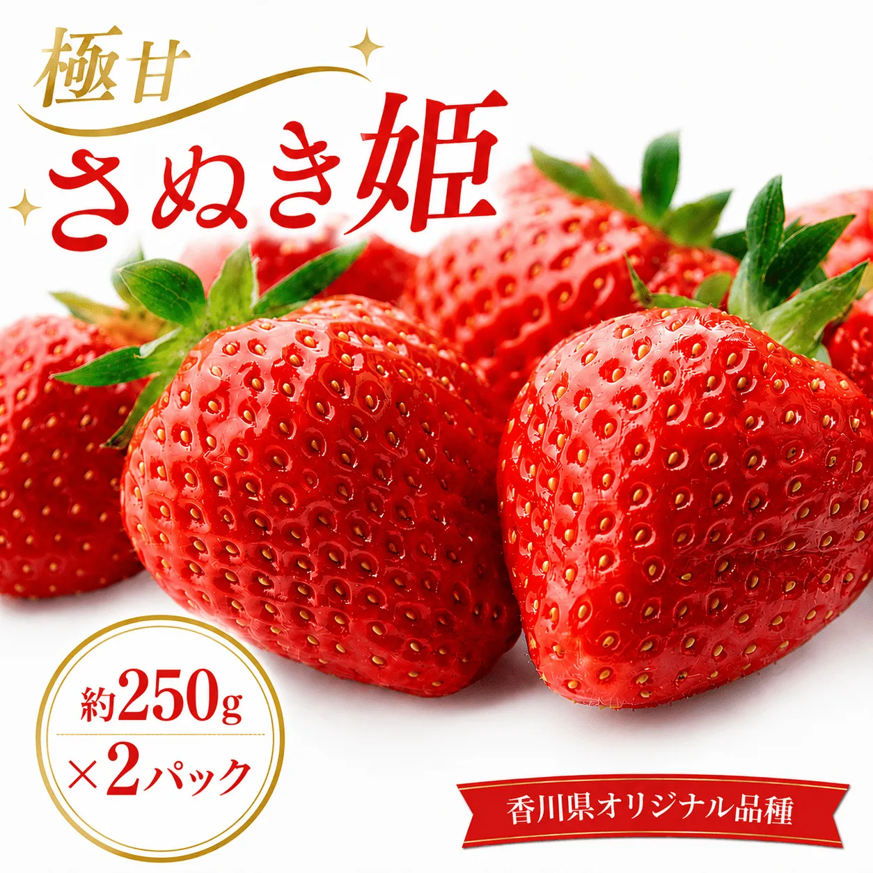 いちご 極甘 さぬき姫 約250g×2パック 2月から順次発送 苺 イチゴ 国産いちご 甘い 完熟 新鮮 朝採れ 旬 厳選 フルーツ 果物 人気 家庭用 高品質 ギフト おすすめ 香川県 丸亀市