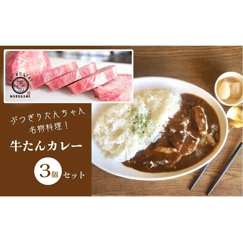 牛タン カレー 200g ×3個 セット ぶつぎりたんちゃん名物料理 牛たんカレー 厚切り 牛タン ビーフカレー 牛肉 牛 ビーフ お肉 肉 惣菜 おかず スープ 冷凍食品 湯煎 レトルト レトルト食品 真空パック 冷凍 冷凍配送 香川県 香川 丸亀 丸亀市