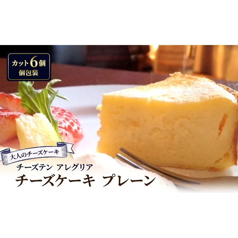 【大人のチーズケーキ】チーズテン アレグリア 大人のチーズケーキ プレーン (カット) スイーツ チーズ専門店 香川県 丸亀市