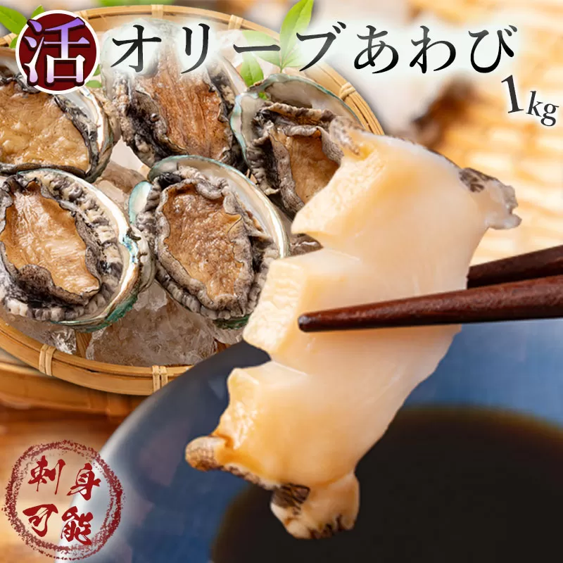 【ふるさと納税】【6回定期便】【配送不可地域：北海道・東北・沖縄県・離島】オリーブアワビ約1kg（１０～１２個程度）×6回定期便 殻付き 鮑 特産品 送料無料 おすすめ お取り寄せ お取り寄せグルメ 海鮮 ステーキ 酒蒸し バター焼き ソテー 鉄板焼き BBQ   あわび