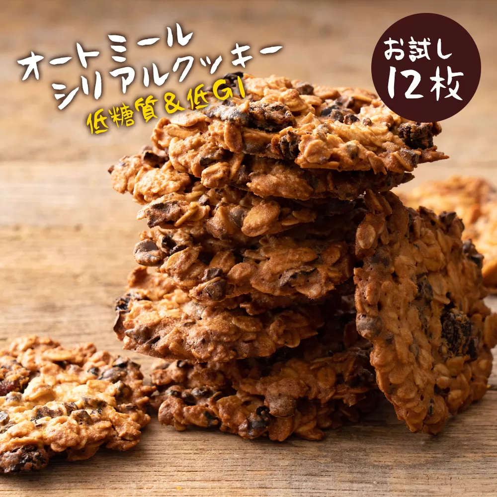 【ふるさと納税】低糖質 スイーツ オートミール 送料無料【ケーキ屋さんの低糖質クッキー】ごろごろオートミールシリアルクッキー 16枚  [ 置き換えダイエット ダイエット ロカボ スイーツ  低糖質  詰め合わせ  ]   【1万円以下】  お試し