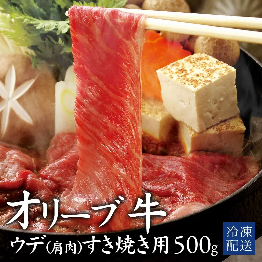 【ふるさと納税】 黒毛和牛 オリーブ牛 ウデ肉(肩肉) すき焼き用 500g [ 赤身 オリーブ牛 和牛 讃岐牛 すき焼き 焼き肉 肩肉 ランキング ブランド牛 牛肉 お肉 国産 ウデ肉 送料無料 牛肉 希少部位 希少 切り落とし 三豊市 18000 10 台 返礼品 人気 セット 行天食品 ]