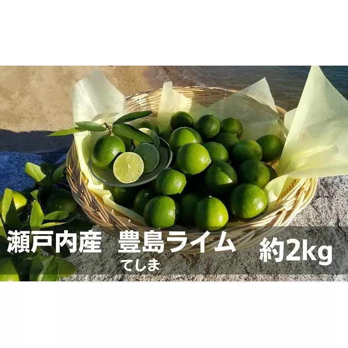 【 小豆島 】 瀬戸内産 豊島ライム 約2kg 柑橘 爽やか 豊島 瀬戸内 香川 香川県 土庄 土庄町