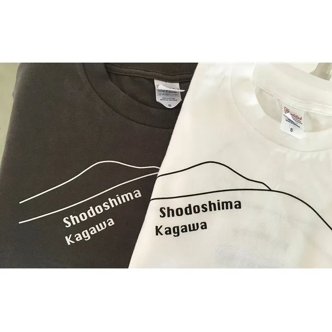 【 小豆島 】小豆島とのしょう観光協会オリジナルTシャツ（チャコール）Lサイズ オリジナル Tシャツ ファッション 服  香川 香川県 土庄 土庄町