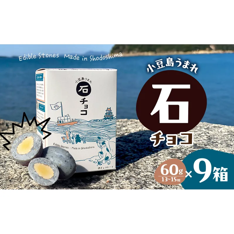 小豆島うまれ 石チョコ 9個セット
