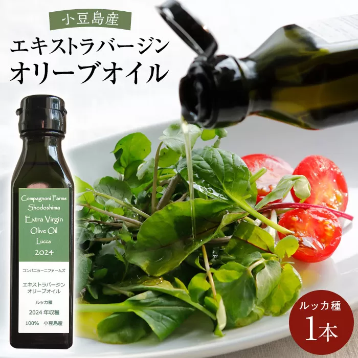 ジェイさんのオリーブオイル《ルッカ種》105g×1本 コンパニョーニファームズ エキストラバージンオイル 2025年収穫 100％小豆島産 手摘み