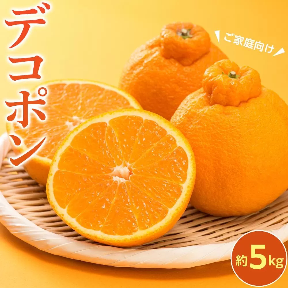【2026年3月上旬より発送】ご家庭向け！濃厚甘味の「デコポン」約5kg