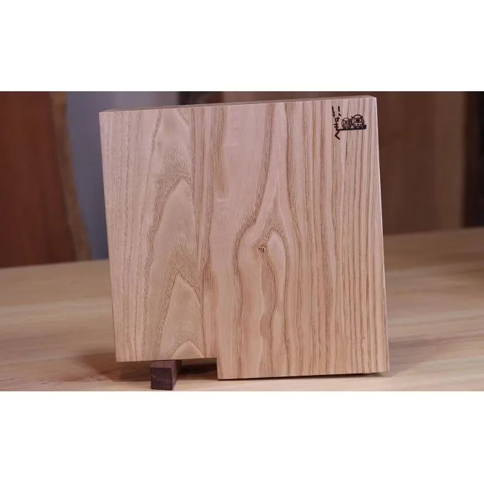 栗のまな板スタンド付き小 キッチン用品 食器 小皿 工芸品 