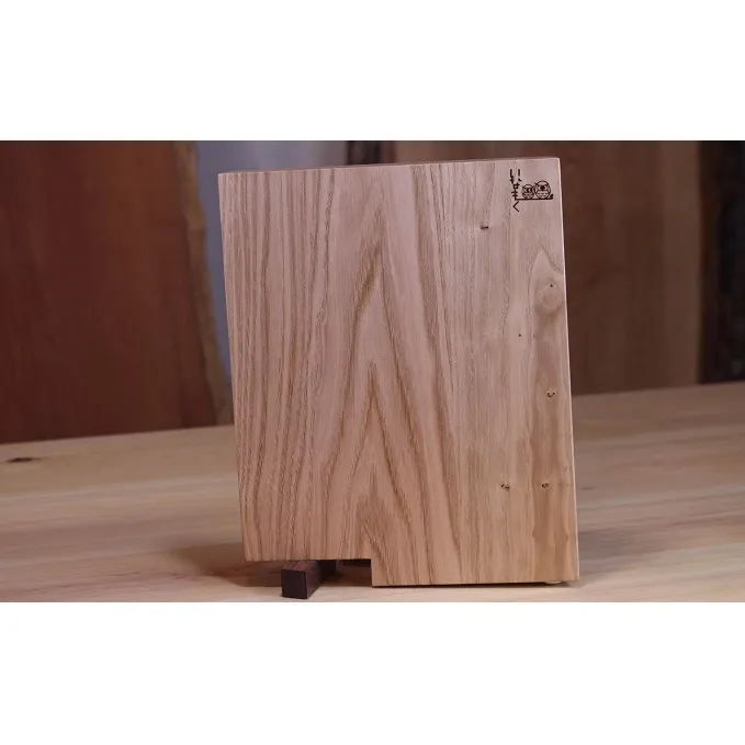 栗のまな板スタンド付き大 キッチン用品 食器 小皿 工芸品 