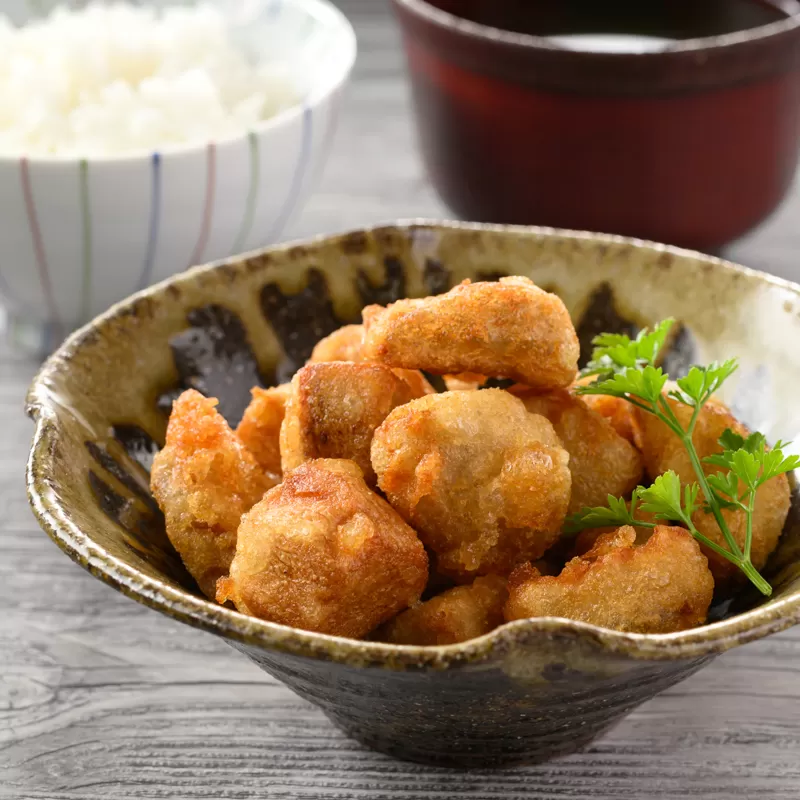 伊予美人里芋の竜田揚げ　500g×2袋【V002700】ふるさと納税 ふるさと納税今治市 今治 いまばり 国産 愛媛産 愛媛県 えひめ  伊予美人 里芋 ブランド 竜田揚げ 冷凍 今治市 しまなみ味海道 お酒 おつまみ おかず