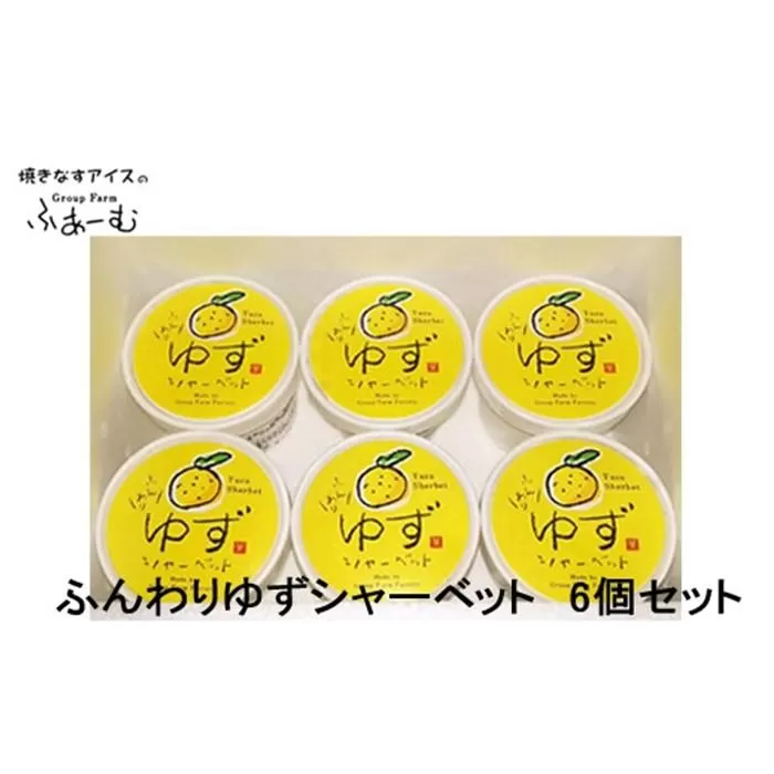 ふんわり ゆずシャーベット 6個セット 柚子 アイス 土佐 【グレイジア株式会社】 [ATAC375-06]