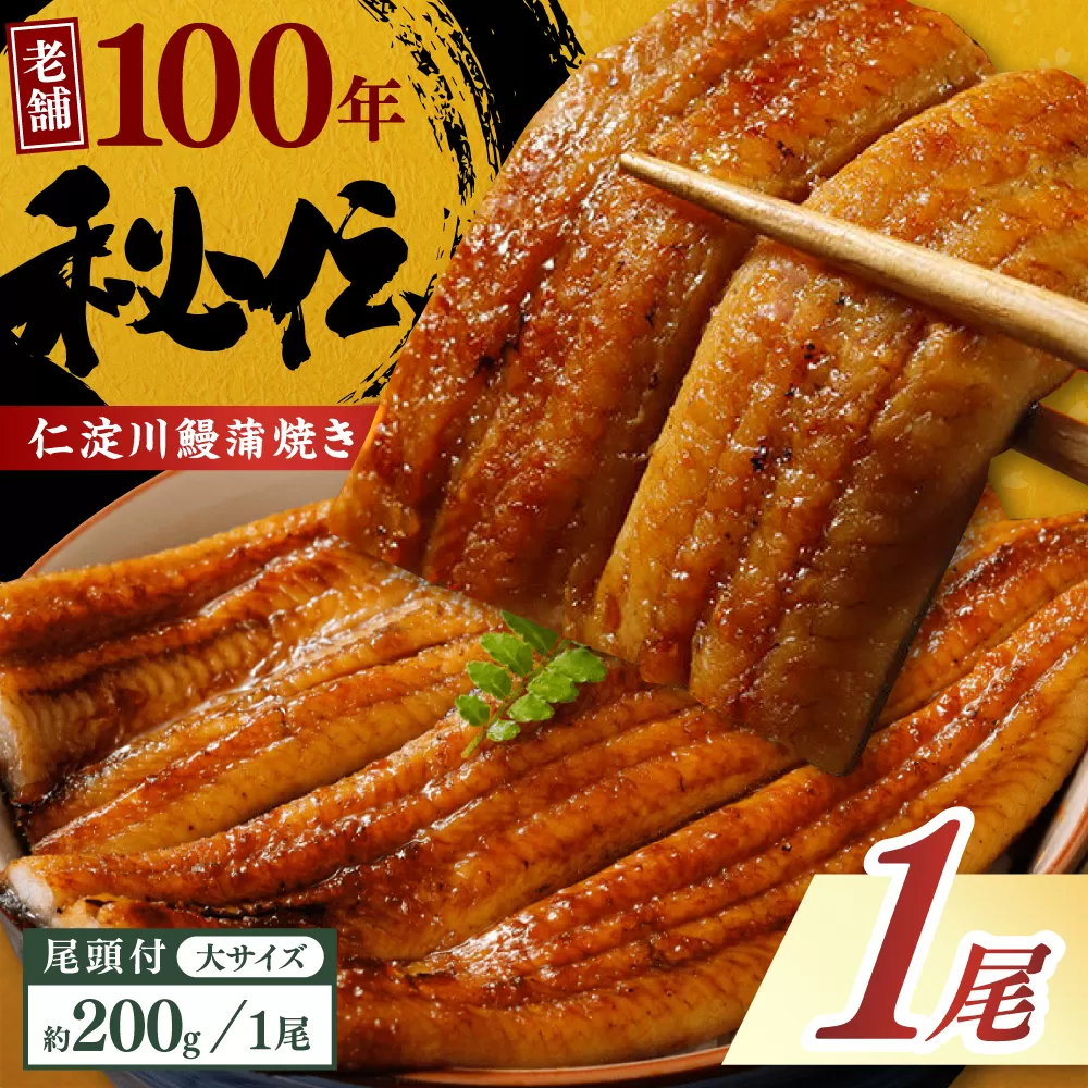 完全無投薬 仁淀川の伏流水で育てた贅沢うなぎ蒲焼き 大 (約200g×1尾) ギフトセット 池澤鮮魚 【池澤鮮魚オンラインショップ】 [ATBE007]