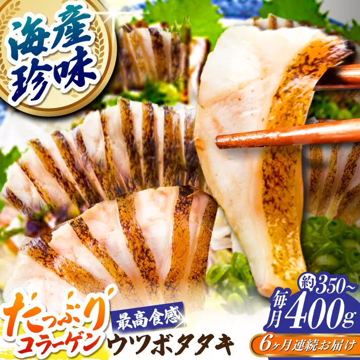 【6回定期便】高知県産 ウツボのタタキ 約350g~400g 総計約2.1kg〜2.4kg 【株式会社 四国健商】 [ATAF141]