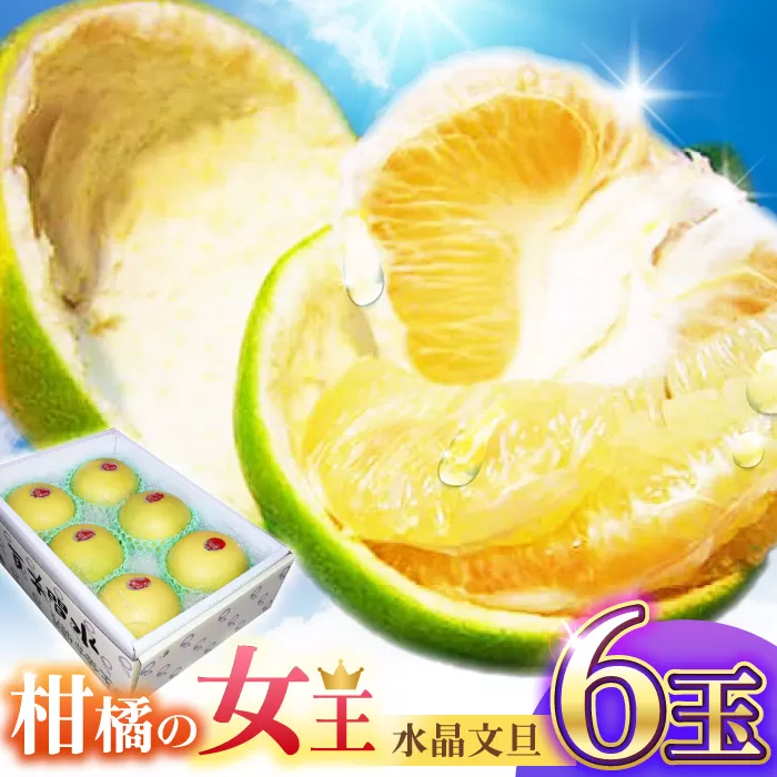南国土佐の女王柑橘 水晶文旦 約3kg 6玉入り ぶんたん 文旦 フルーツ 高知名物 果物 【フルーツショップオザキ】 [ATAH007]