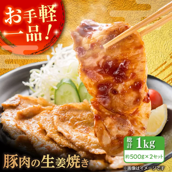 豚肉の生姜焼き 味付けセット 約500g×2 豚 しょうが焼き 焼くだけ 簡単 【(有)山重食肉】 [ATAP023]