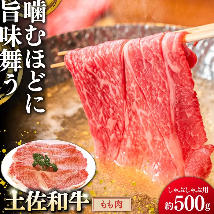 土佐和牛もも肉 (しゃぶしゃぶ用) 約500g 【グレイジア株式会社】 [ATAC019]