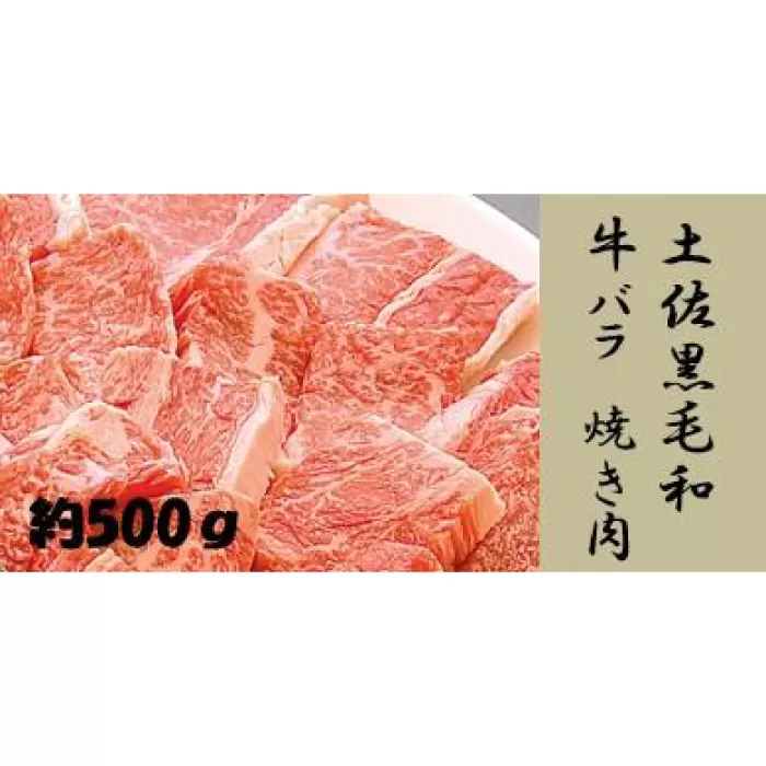 土佐黒毛和牛　バラ　焼き肉　約500g【（有）蔵多堂】 [ATAE013]