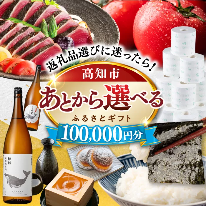 [あとから選べる]高知市ふるさとギフト 10万円分 [ATZX006]