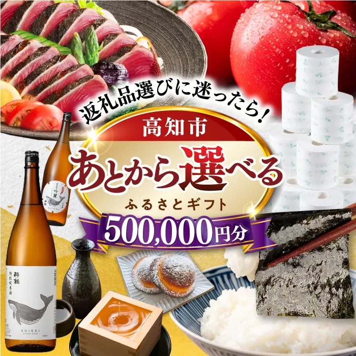 [あとから選べる]高知市ふるさとギフト 50万円分 [ATZX010]