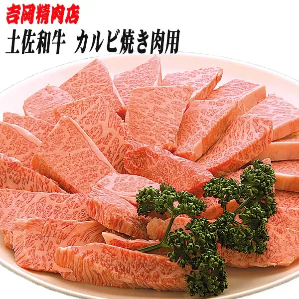 土佐和牛カルビ (焼肉用) 約500g 【グレイジア株式会社】 [ATAC023]