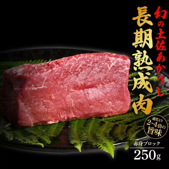 エイジング工法 熟成肉 土佐あかうし 特選赤身 ブロック 約250g (冷凍) 【株式会社LATERAL】 [ATAY052]