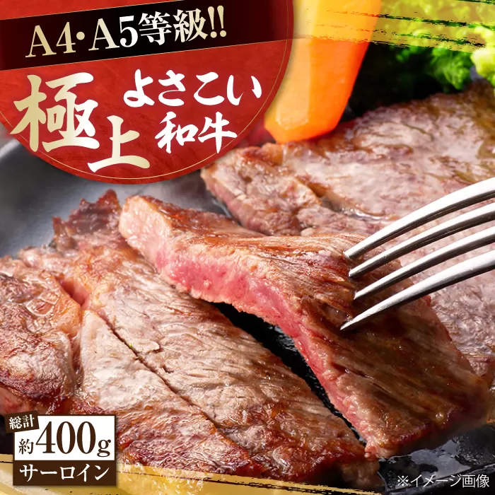 高知県産 よさこい和牛 サーロインステーキ用 約200g×2枚 牛肉 国産 サーロイン ステーキ 焼肉 【(有)山重食肉】 [ATAP012]