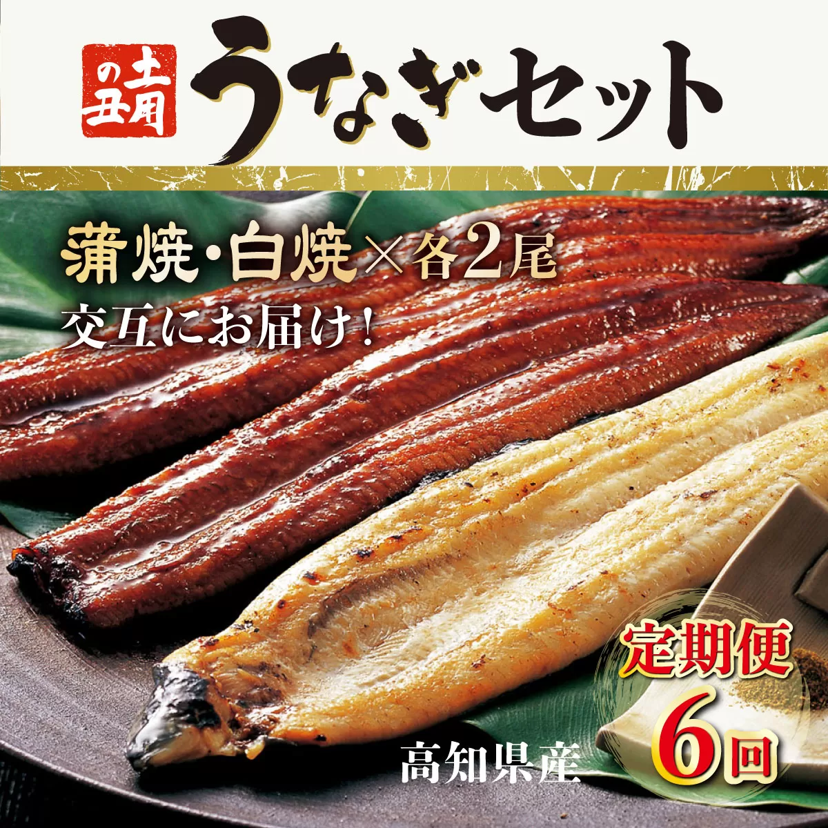 蒲焼き・白焼きを交互にお届け!国産うなぎ2尾[全6回定期便]_ うなぎ 鰻 ウナギ 2尾 国産 高知県産 蒲焼き 白焼き かばやき 冷凍 うな重 ひつまぶし タレ ランキング 人気 6回 定期便