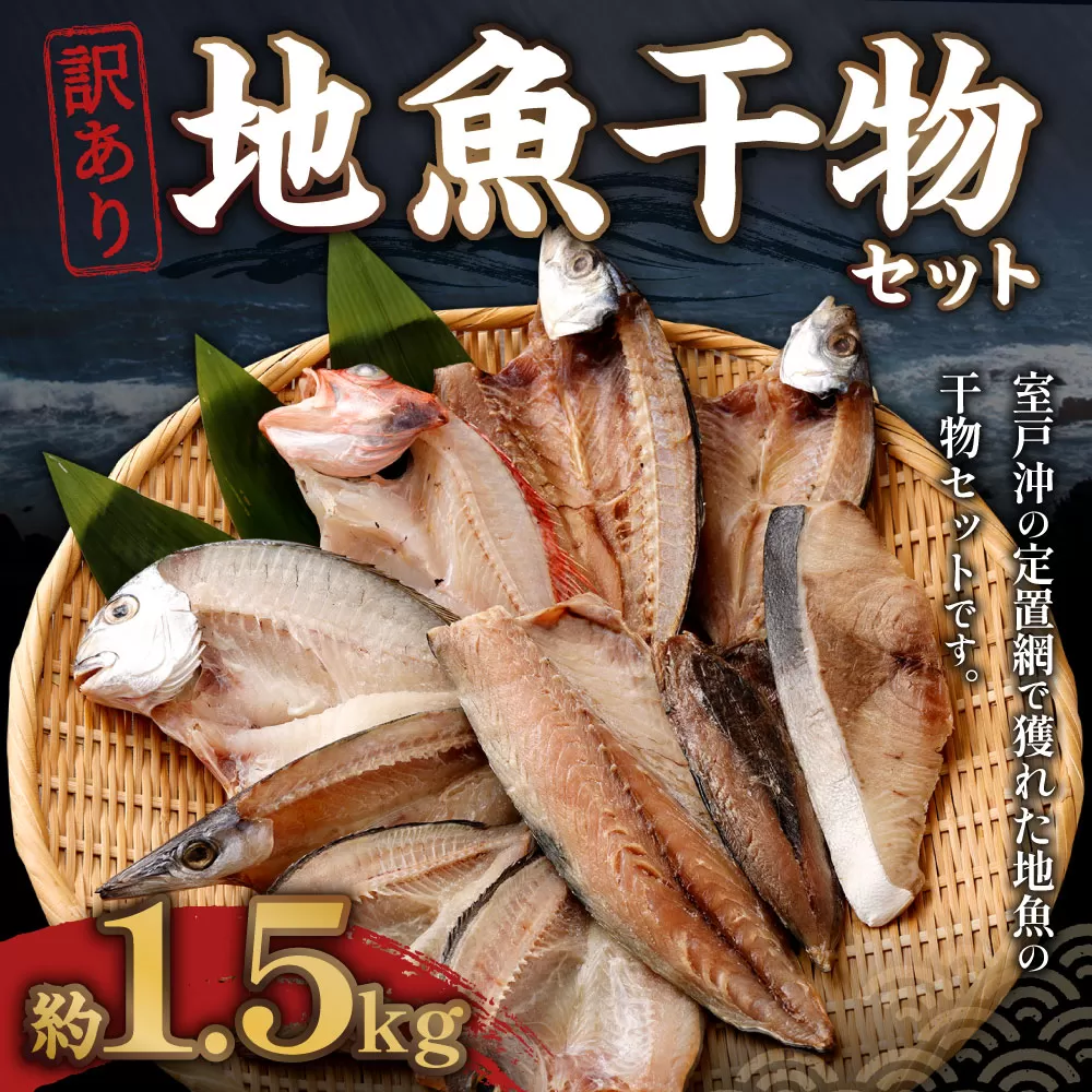 【訳あり】人気地魚干物詰め合わせセット 約1.5kg 干物セット サバ アジ あじ さば おかず おつまみ 魚 魚介類 惣菜 傷あり ご家庭用 冷凍 10000円 1万円