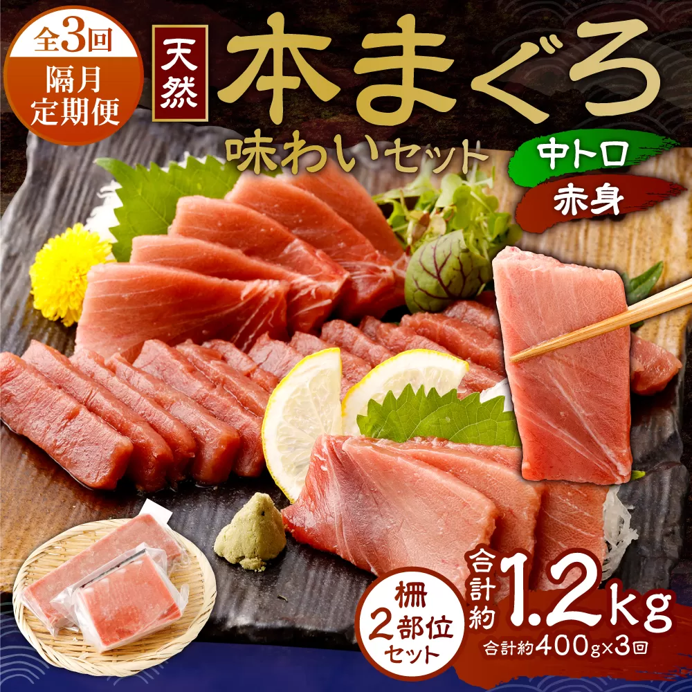 [ 定期便 全3回 隔月 お届け ]まぐろの王様!天然本まぐろ味わいセット 2カ月に1回 合計3回 サク 柵 スライス 切落し セット 天然 天然まぐろ 天然マグロ まぐろ 鮪 刺身 お刺身 食べ比べ 高知 室戸 冷凍 小分け 便利 50,000円