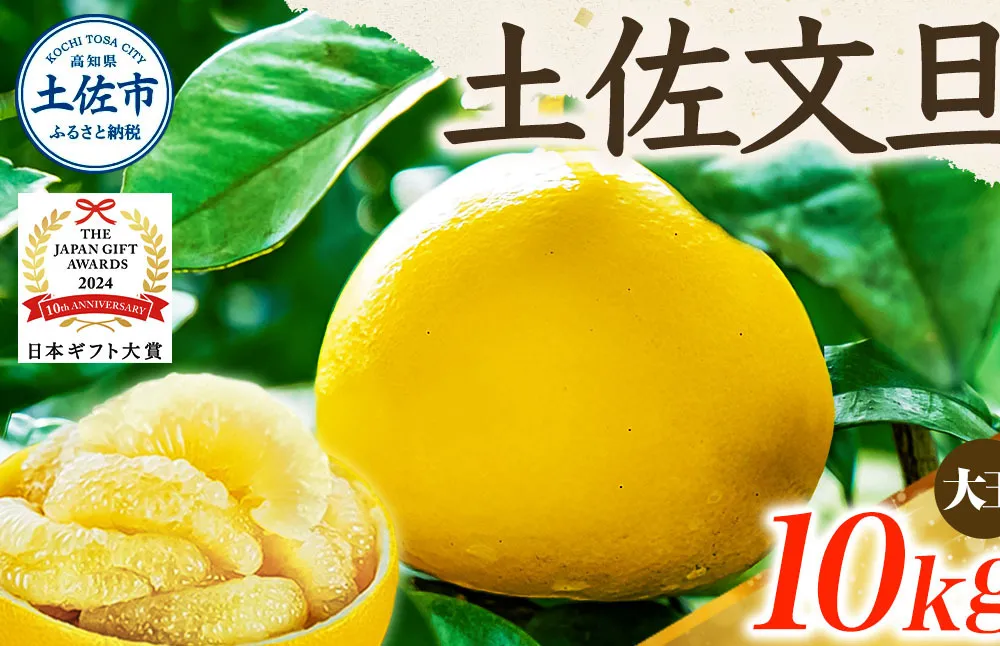【日本ギフト大賞2024受賞】【先行予約】文旦 大玉10kg（3L～2L）2026年1月下旬より順次発送