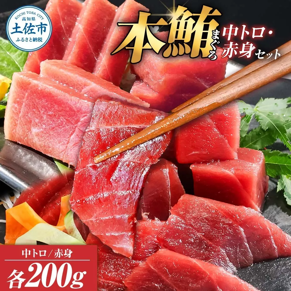本マグロ 本鮪 中トロ・赤身 各200g 合せて400g 赤身中トロセット 赤身 トロ マグロ まぐろ 本まぐろ 刺身 刺し身 魚 海鮮 冷凍 美味しい おいしい 食べ比べ【株式会社大熊】 [BQAA046]