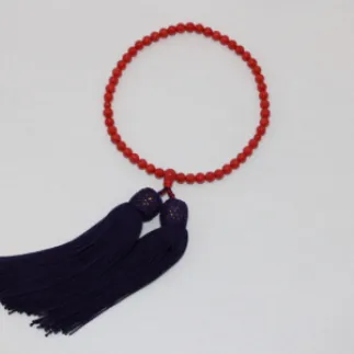 Ａ-189　赤珊瑚　片手数珠・念珠