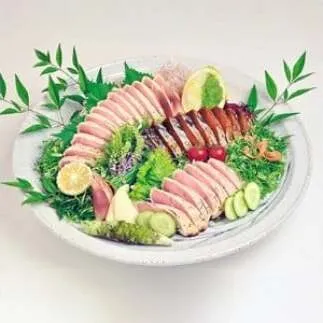 土佐のおきゃくセット 禄 藁焼き鰹タタキ1節 びん長鮪タタキ2節 合わせて780g 