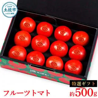 【先行予約】フルーツトマト特選ギフト約500g <2027年1月〜発送> /  特Aランク トマト フルーツトマト 池トマト 糖度10度以上 高糖度 高知県産 ギフト 箱入り 贈答用 贈り物 健康【池トマト】[BQAG027]