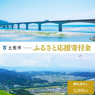 土佐市への寄付 (返礼品はありません) 高知県 土佐市 返礼品なし 1口 5000円  応援 寄付【土佐市役所】 [BQCD002]