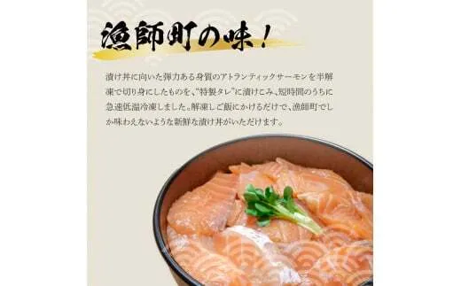 サーモンの醤油漬け丼 16袋セット 1パック60g 漬け丼 海鮮丼 サーモン丼 出汁茶漬け おかず おつまみ 惣菜 魚 魚介類 海鮮 個包装 小分け 真空パック 簡単【企業組合　宇佐もん工房】 [BQAB058]