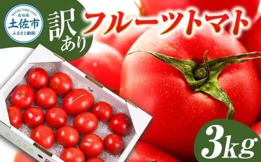 【先行予約】フルーツトマト 訳あり 約3kg <2027年1月〜発送> / 大小混合 3キロ トマト とまと ふるーつとまと 高知 桃太郎 完熟 糖度8度以上 濃厚 野菜 料理 サラダ マリネ おいしい 新鮮 訳アリ【池トマト】[BQAG054]
