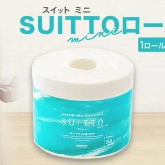 SUITTOロール mini 2個入り 1個240枚 クッキングペーパー クッキングシート キッチンペーパー お手拭き テーブル拭き 丈夫 破れにくい 天然素材 レーヨン パルプ 吸水 料理 キッチン 掃除 日本製