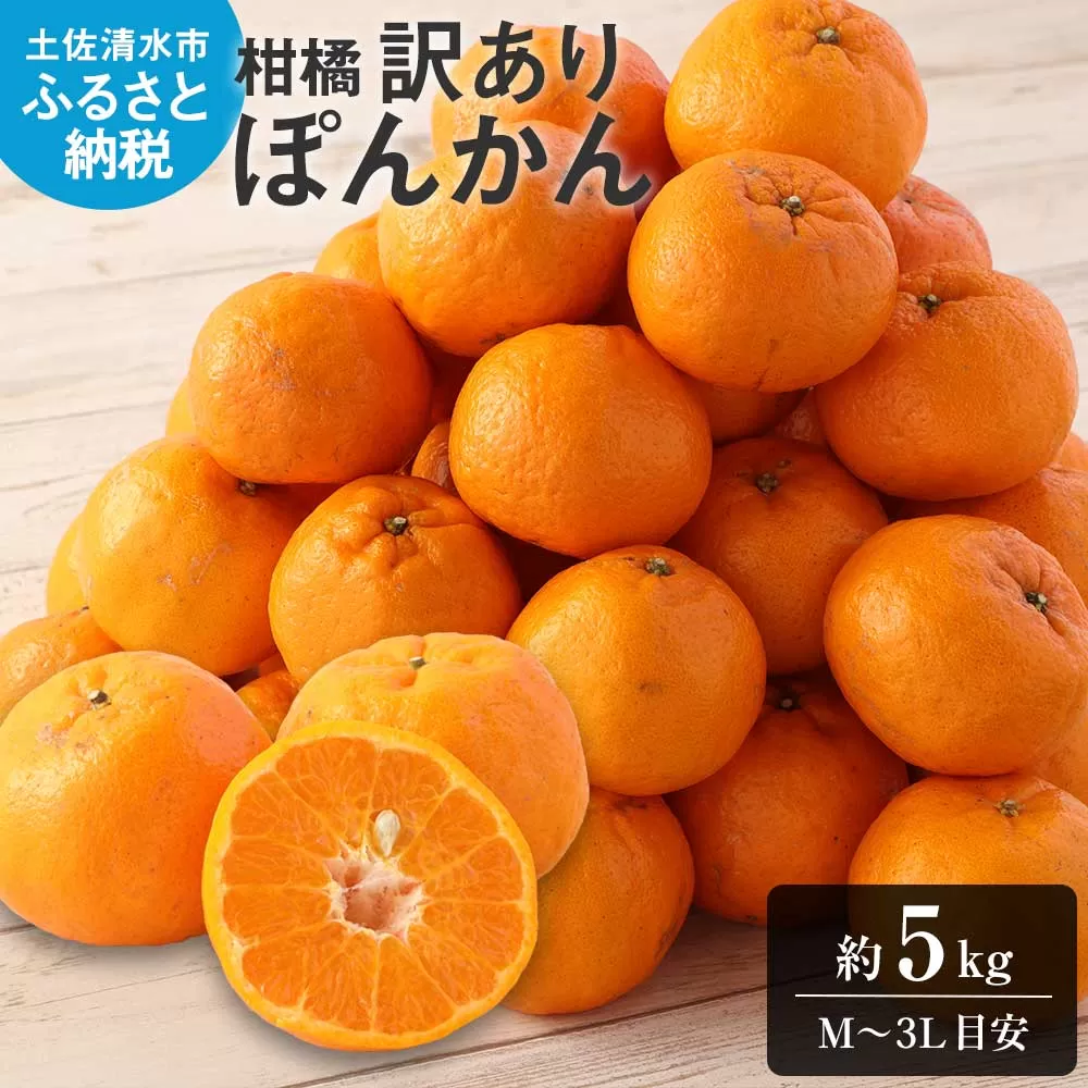 【令和8年発送】【訳あり】ぽんかん５kg 谷川果樹園 デコポンの親 みかん 蜜柑 ミカン 不知火 しらぬい 柑橘 かんきつ ポンカン フルーツ オレンジ 果物 くだもの 果汁 甘い【R01141】